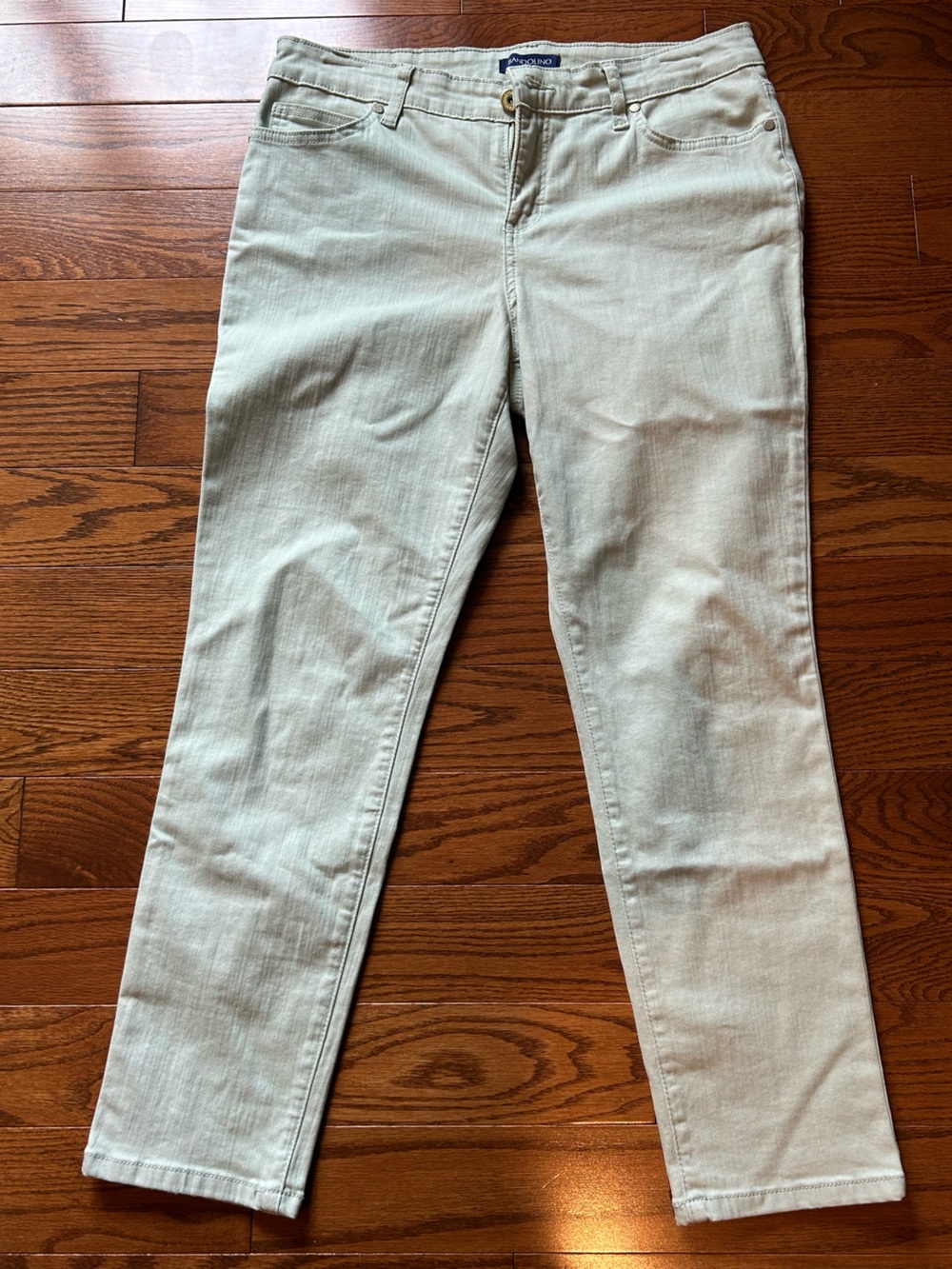 Bandolino Lime Pale Sage Women’s Jeans Sz 8